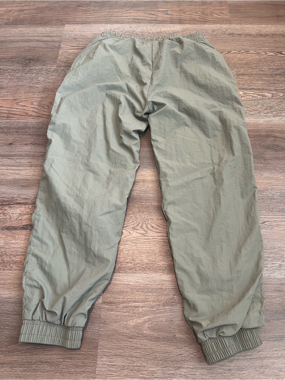 Wilo The Label Nylon Parachute Jogger Pants Olive Green Size Medium Sporty - Picture 5 of 10